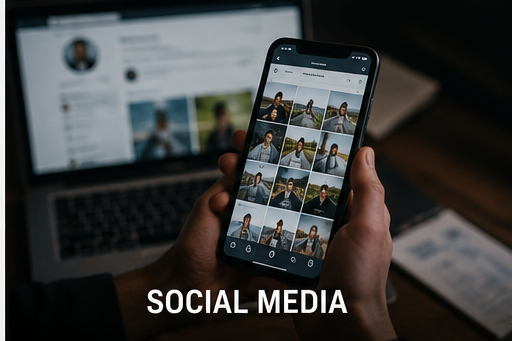 Florida investigator analyzing public social media and digital evidence